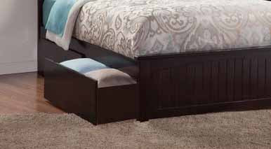 Solid Wood Storage Queen Size Weston Bed for Bedroom Stylish | Dark Brown Finish