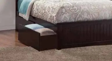 Translation missing: en.Solid Wood Storage Queen Size Weston Bed for Bedroom Stylish | Dark Brown Finish 