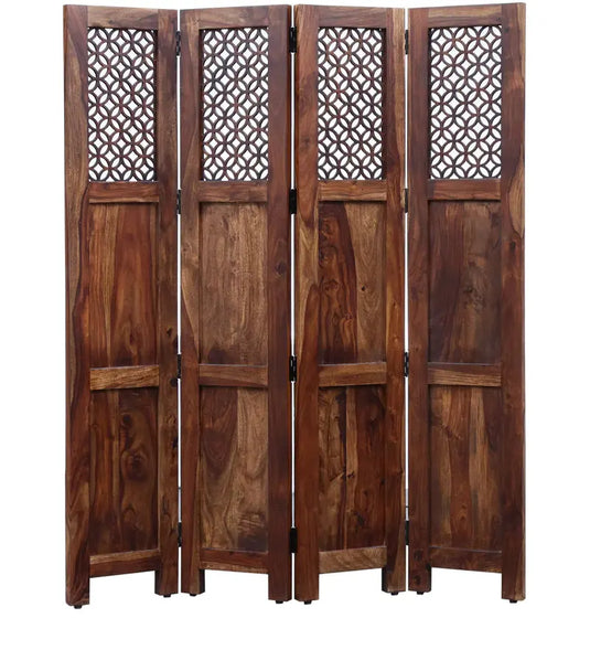 Translation missing: en.Durque 4 Panel Room Divider - Provincial Teak 