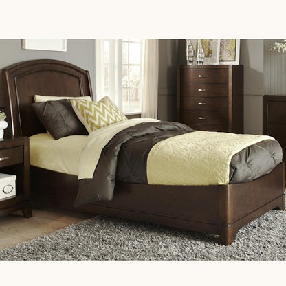 Solid Wood Box Storage Single Size Luka Bed for Bedroom Stylish | Brown Finish