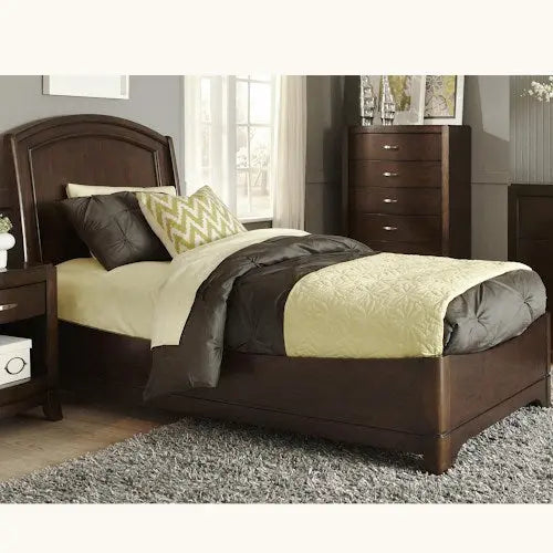 Solid Wood Box Storage Single Size Luka Bed for Bedroom Stylish | Brown Finish 