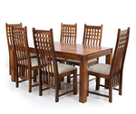 Sheesham Wood Avavia 6 Seater Dining Table Set for Home | Dining Furniture 