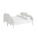 Solid Wood Joni Bunk Bed for Bedroom | White Finish 