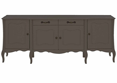 APRODZ Mango Wood Rosario Sideboard Storage Cabinet for Living Room | Wooden Cabinet for Home | Mossy Garden Finish