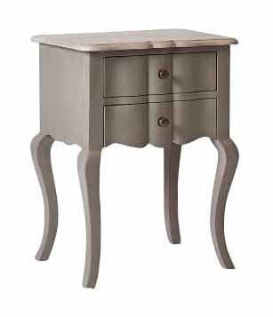 Mango Wood Tinto Stylish Bedside Table for Bedroom Living Room with 2 Drawer End Table 