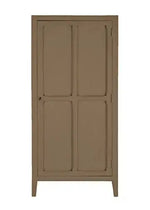 Mango Wood Multipurpose Storage Stockholm Wardrobe for Bedroom | 1 Door and 4 Sleeves Almirah | Cream 