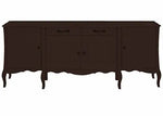 APRODZ Soild Wood Teresina Sideboard Storage Cabinet with Drawer for Living Room | White Finish
