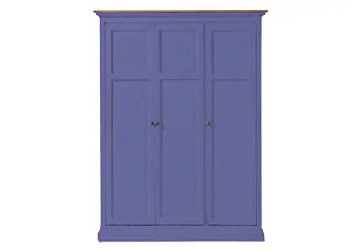 Mango Wood Multipurpose Storage Venice Wardrobe Almirah for Living Room | Cream 