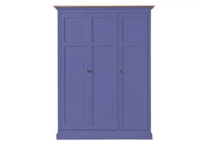 Mango Wood Multipurpose Storage Venice Wardrobe Almirah for Living Room | Cream 