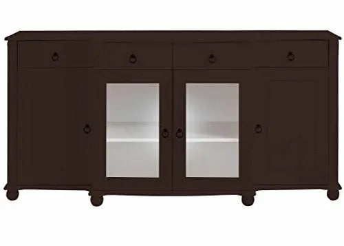 Translation missing: en.Aprodz Soild Wood Teresina Sideboard Storage Cabinet with Drawer for Living Room | Opera Evening Finish