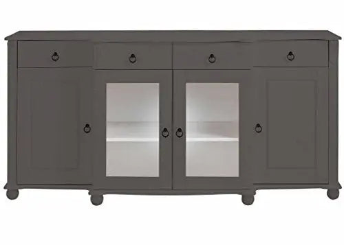 Translation missing: en.APRODZ Mango Wood Rosario Sideboard Storage Cabinet for Living Room | Wooden Cabinet for Home | Mossy Garden Finish