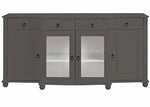 Soild Wood Teresina Sideboard Storage Cabinet with Drawer for Living Room | White Finish 