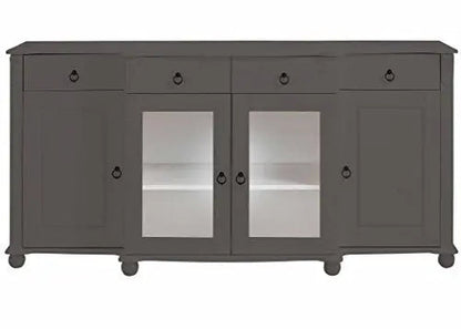 Soild Wood Teresina Sideboard Storage Cabinet with Drawer for Living Room | White Finish 