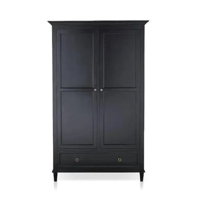Floreale Mango Wood 2-Door Wardrobe Storage Almirah Cupboard for Cloths (Natural Finish) 