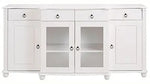 Soild Wood Teresina Sideboard Storage Cabinet with Drawer for Living Room | Opera Evening Finish 