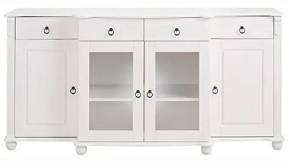 Soild Wood Teresina Sideboard Storage Cabinet with Drawer for Living Room | Opera Evening Finish 
