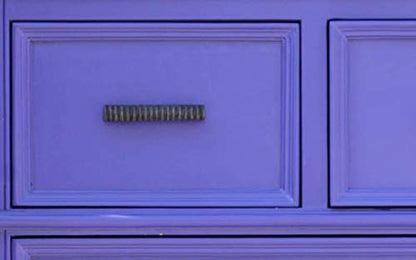 Solid Wood Callao Chest of 5 Drawers Storage Cabinet for Living Room|Medium Violet Finish