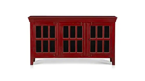 Translation missing: en.APRODZ Mango Wood Belgrade TV Stand Cabinet for Home | TV Unit for Living Room | Brown Finish