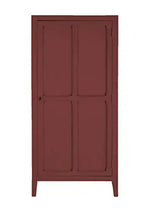 Mango Wood Multipurpose Storage Stockholm Wardrobe for Bedroom | 1 Door and 4 Sleeves Almirah | Cream 