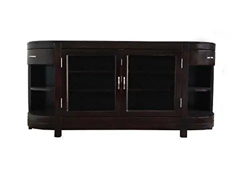 Translation missing: en.APRODZ Mango Wood Belgrade TV Stand Cabinet for Home | TV Unit for Living Room | Brown Finish