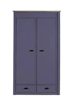 Mango Wood Multipurpose Storage Varna 2-Door & 2 Drawer Wardrobe Almirah for Bedroom | Cocoa Brown 