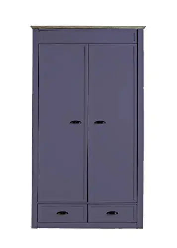 Translation missing: en.Mango Wood Multipurpose Storage Varna 2-Door &amp; 2 Drawer Wardrobe Almirah for Bedroom | Cocoa Brown 