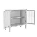 Soild Wood Vicuna Two Door Sideboard Storage Cabinet for Living Room 