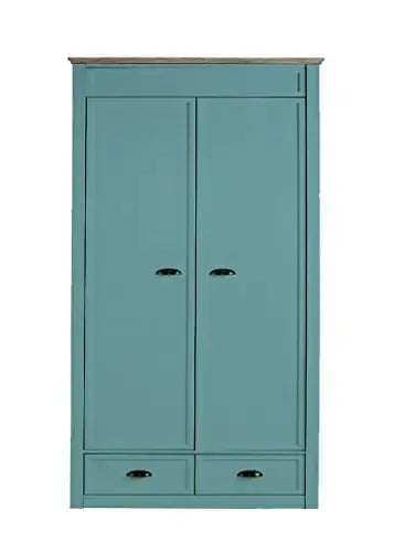 Translation missing: en.Mango Wood Multipurpose Storage Varna 2-Door &amp; 2 Drawer Wardrobe Almirah for Bedroom | Cocoa Brown 