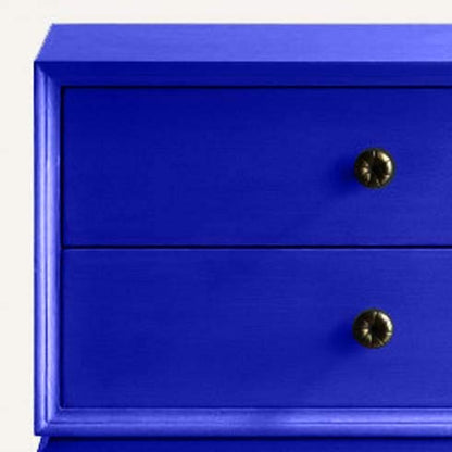 Lajas Mango Wood Bedside Table with Two Drawer