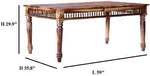 Sheesham Wood Norcross 6 Seater Dining Table Set for Home | Dining Furniture | Brown Finish 