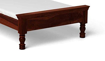 Sheesham Wood Without Storage Danik Single Size Bed for Bedroom Stylish | Honey Finish