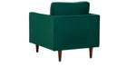 MidCen Wooden 3 Seater Sofa Set with High-Density Comfortable Foam for Home & Living Room (Upholstered- Dark Green Velvet Fabric) 
