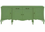 Aprodz Soild Wood Teresina Sideboard Storage Cabinet with Drawer for Living Room | Opera Evening Finish