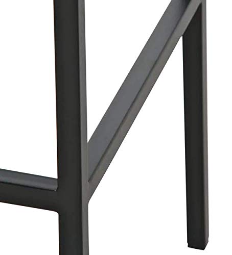 Translation missing: en.Maude Cushion Seat and Metal Bar Stool (Metal - White) 