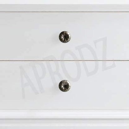 Lajas Mango Wood Bedside Table with Two Drawer