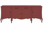Soild Wood Teresina Sideboard Storage Cabinet with Drawer for Living Room | Opera Evening Finish 