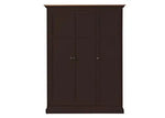 APRODZ Mango Wood Multipurpose Storage Venice Wardrobe Almirah for Living Room | Cream