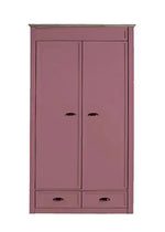 Mango Wood Multipurpose Storage Varna 2-Door & 2 Drawer Wardrobe Almirah for Bedroom | Cocoa Brown 