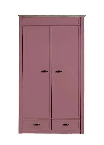 Translation missing: en.Mango Wood Multipurpose Storage Varna 2-Door &amp; 2 Drawer Wardrobe Almirah for Bedroom | Cocoa Brown 