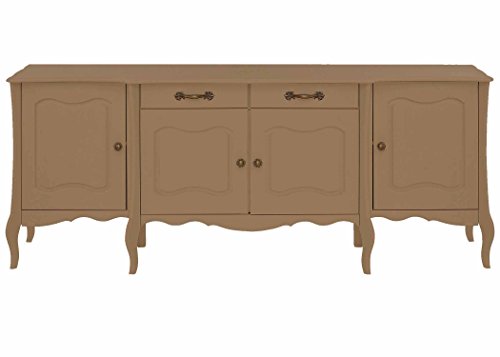 Aprodz Soild Wood Teresina Sideboard Storage Cabinet with Drawer for Living Room | Opera Evening Finish