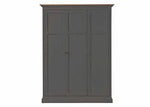 Mango Wood Multipurpose Storage Venice Wardrobe Almirah for Living Room | Cream 