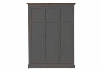 Mango Wood Multipurpose Storage Venice Wardrobe Almirah for Living Room | Cream 