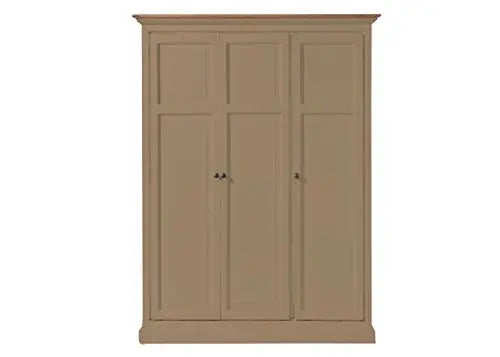 APRODZ Mango Wood Multipurpose Storage Venice Wardrobe Almirah for Living Room | Cream