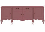 Aprodz Soild Wood Teresina Sideboard Storage Cabinet with Drawer for Living Room | Opera Evening Finish