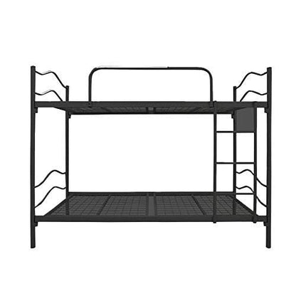 Bryce Single Size Metal Bunk Bed (Mild Steel - Black Powdercoated)