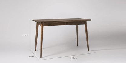 Mango Wood Yantis Office Desk Study Table with Drawer for Living Room 