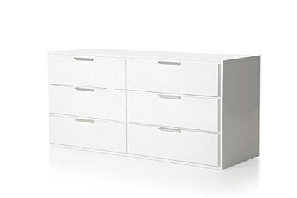 Mango Wood Cubo Side Board Storage Cabinet for Living Room | with 6 Drawer | Wenge Finish 