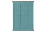 Mango Wood Multipurpose Storage Venice Wardrobe Almirah for Living Room | Cream 