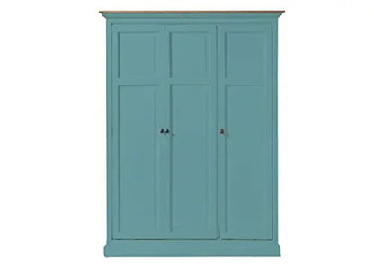 Mango Wood Multipurpose Storage Venice Wardrobe Almirah for Living Room | Cream 