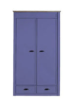 APRODZ Mango Wood Multipurpose Storage Varna 2-Door & 2 Drawer Wardrobe Almirah for Bedroom | Cocoa Brown